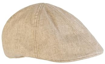 camel active Herren Schiebermütze aus Leinen-Mix Sand Menswear-L