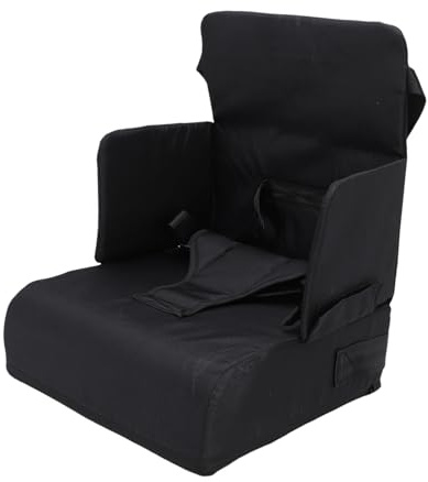 Asixxsix Asiento elevador de viaje para bebé, trona portátil con diseño ergonómico y correas fijas, para niños de 0 a 12 años, mesa de comedor, silla de cocina, asiento de coche.