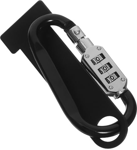 Parliky Candado Antirrobo para Casco de Moto con Soporte Diseño Fácil Instalación Compatible Mayoría de Modelos Seguridad para Motocicletas y Accesorios Ciclismo