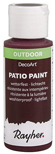 Rayher Patio-Paint, Rosso Mora, Flacone 59 Ml, 38610304