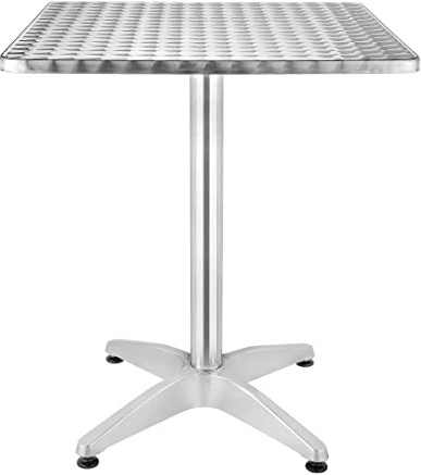 Bolero U427 - Mesa terraza cuadrada 60cm acero inoxidable