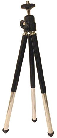 Ro&co - Minitrípode. con rótula Universal 3D, y está Fabricado en plástico/Aluminio Negro y Plateado.