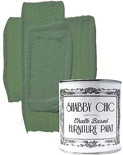 Shabby Chic Chalk Based Furniture Paint, Olivaceious - 250 ml | Distressed Matt Finish for Furniture, Home Decor or DIY Projects | Interior & Exterior | Non-Sand, Suitable for Wood, Plastic & Metal