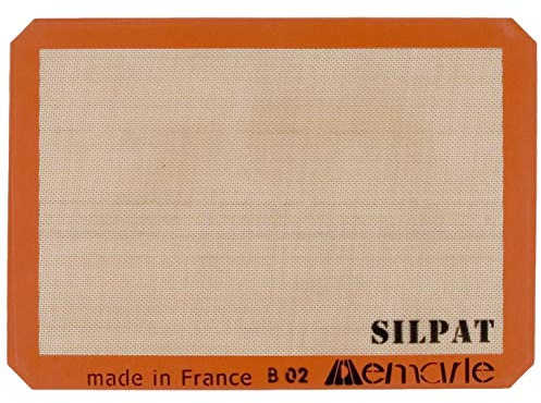 Silpat Half Size 11.6 x 16.5 Inch Nonstick Baking Mat for 13 x 18 Inch Pans, Set of 2