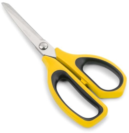 ARCOS Forbici da Cucina in Acciaio Inossidabile – Professionali per Tagliare Tutti i Tipi di Alimenti, Manico in Polipropilene e Lama da 220 mm – Giallo e Nero, Serie Prochef