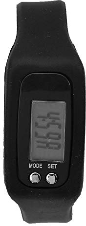 VGEBY1 Schrittzähler Armband, Multifunktions Leichtgewichtler Smart Activity Tracker Kalorienzähler Schrittzähler(Schwarz)