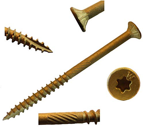 Big Timber BTX148-100 14 x 8 Bronze T-30 Flat Head Screw 100/Bucket