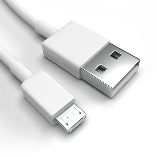 Justcom Micro-USB Ladekabel für LG Q Series Q7 Weiß 1 m Handy Schnellladekabel Datenkabel