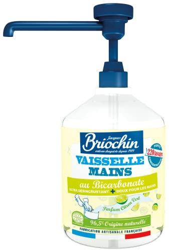 Jacques Briochin - Líquido vajilla manos con bicarbonato Ecocert - Fragancia limón verde - 500 ml