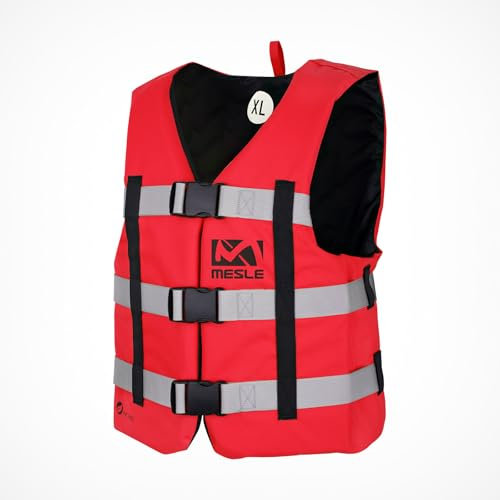 Mesle Schwimmweste Erwachsene Rental H600, Robuste Schwimmhilfe für Kommerziellen Verleih, Herren & Damen, 50N Auftriebsweste Sup, Kajak, Prallschutzweste Wakeboard, Wasserski, Jetski