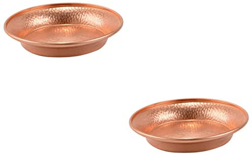 STOBAZA 2 Piezas Bandeja De Agua Tibetana Cuenco De Bronce Budista Tazón De Fuente Cuenco De Agua Cuenco De Altar Antiguo Tazón De Ofrenda Budista Cobre Tazón Para Mezclar Buda