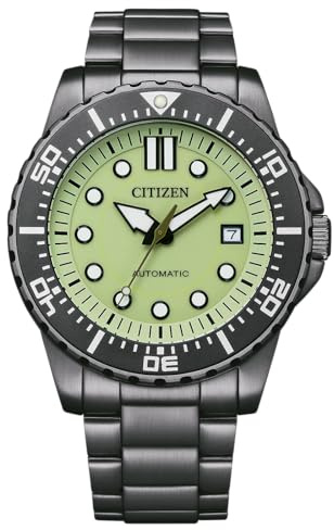 Citizen Herrenuhr Analog Automatik mit Edelstahlarmband NJ0177-84X