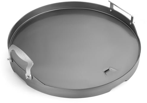 Onlyfire Plancha Grillplatte mit Abnehmbarer Griff, BBQ Grillplatten für Large Big Green Egg, Kamado Joe Classic und Andere ähnliche Keramikgrill, Ø 47cm Grill Plancha