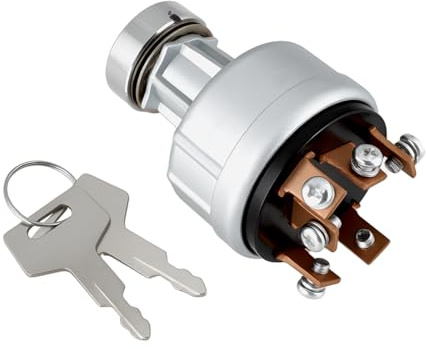 ECSiNG Interruptor de Encendido de 6 Pines con 2 Llaves Compatible con Takeuchi TB125 TB135 TB145 TB175 TB228 TB235. Reemplaza 1700100023