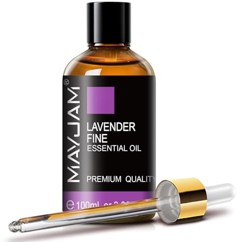 Huiles Essentielles Fine De Lavande 100ml, MAYJAM Huile De Fine De Lavande 100% Pure, IdéAl Pour L'AromathéRapie Aroma Diffuseur Huile Parfumée Massage