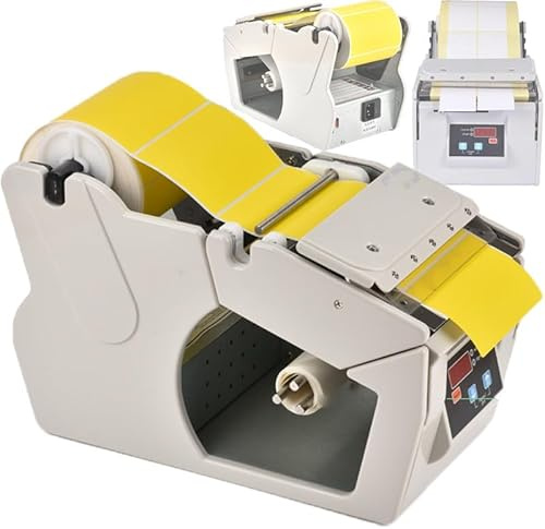 Máquina dispensadora de etiquetas: automática, velocidad ajustable de 5 a 180 mm de ancho, alta eficiencia para uso industrial y comercial, dispensa hasta 180 mm/seg