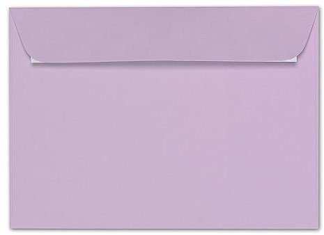 ARTOZ 25x Briefumschläge DIN C5 Lila (Flieder) - 229 x 162 mm Kuvert ohne Fenster - Umschläge selbstklebend haftklebend - Serie Artoz 1001