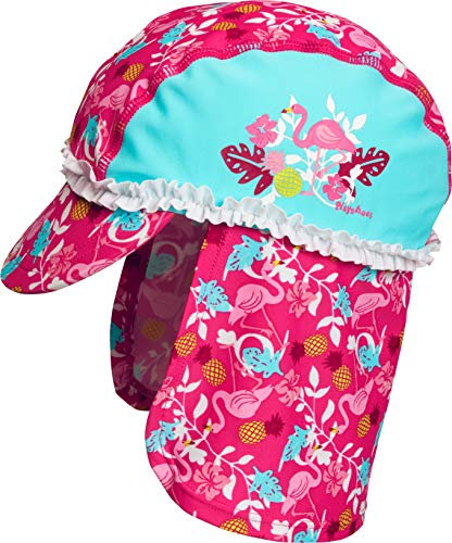 Playshoes Badekappe Kopfbedeckung Unisex Kinder, Flamingo, 49 cm