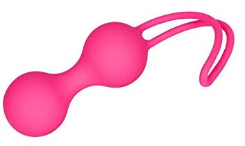 EIS, Liebeskugeln'Work Out', Ø 3 cm, hautfreundliches Silikon mit Rückholband, 61 g, rot