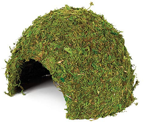 Komodo Natural Moss Cave Nesting Habitat Safe Durable Natural Looking Easy Clean Sheltered Hide Spot for Reptiles - Large