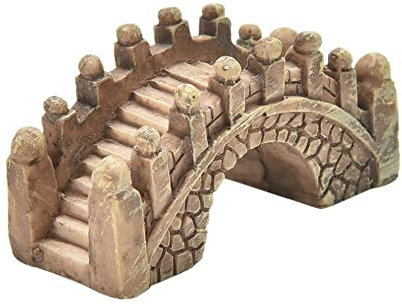 Pont miniature en résine vintage pour micro paysages, aquarium, terrarium