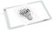Vaessen Creative Paperfuel Lightpad LED DIN A4, zum Zeichnen und Skizzieren, für Handlettering, Diamantmalerei und andere Bastelarbeiten, White
