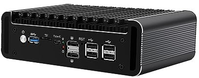 Micro Firewall Appliance, Mini PC, VPN, Router PC, Intel Alder Lake-N 12th Gen N100, HUNSN RJ47, 6 x 2.5GbE I226-V, 2 x HDMI2.1, TF, Type-C, Barebone, NO RAM, NO Storage, NO System