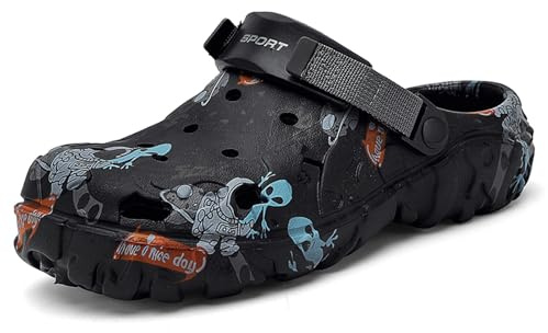 SECHRITE Sabots Jardin Homme Clogs Men légers en Eva Caoutchouc Chaussons Aquatiques Imperméables Chaussures de Jardin Pantoufles Antidérapant Medical Travail Sanitaire Hôpital