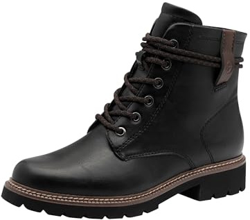 Tamaris Femme Damen Lace Boot Flat 1-25262-45 Bottine, Noir, 40 EU