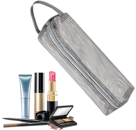 Sac de voyage | Sac cosmétique portable | Sac de rangement en maille compacte pour articles d'hygiène et de maquillage pour le camping Accessoire de remise en forme d'étude de salle de bain, Gris