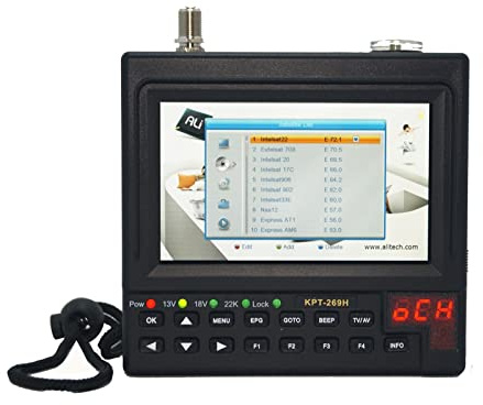 DVB-S2 Satfinder Récepteur de télévision par Satellite numérique Finder Meter Modulateur MPEG-4 Full HD Satellite KPT 269H,Longue Veille