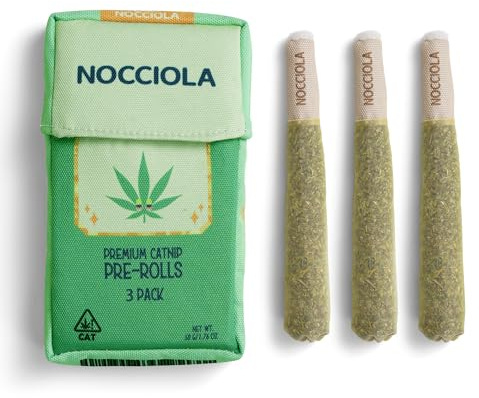 Nocciola 3er-Pack Katzenspielzeug Set mit Katzenminze, Lustiges Katzenkissen mit 100% Bio-Katzenminze, Interaktives Spielzeug für Katzen Selbstbeschäftigung, Ideal für Kick- und Kauspiele (Grün)