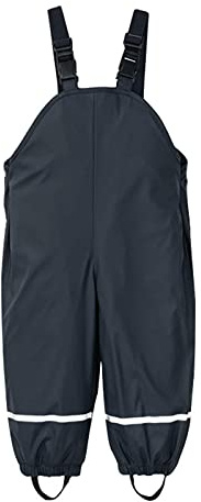 Pantalon imperméable pour enfants garçons filles Salopette de pluie Salopette Salopette avec bandes réfléchissantes Bretelles réglables Pantalon de boue Outdoor Coupe-vent Combinaison de pluie
