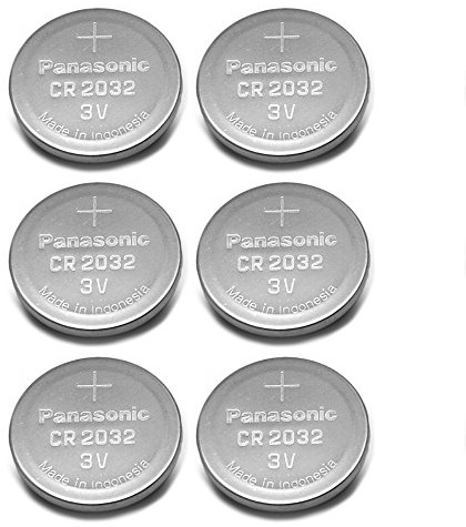 Panasonic CR2032 3V Lithium Coin Battery (Pack of 6)