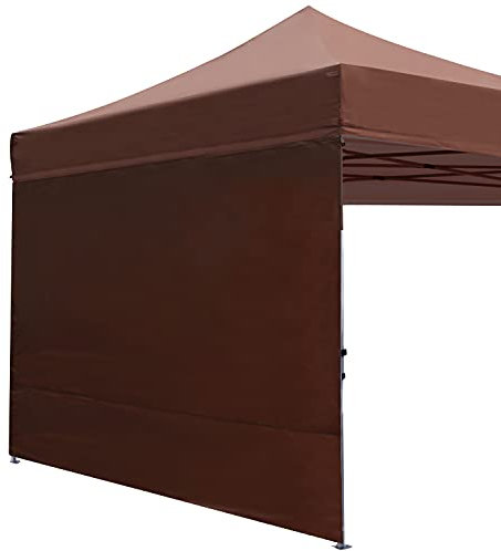 ABCCANOPY Seitenwand/Seitenteile für 3x3m pavillon,3x6m pavillon,partyzelt,festzelt|Wasserabweisend|ohne Fenster,Braun