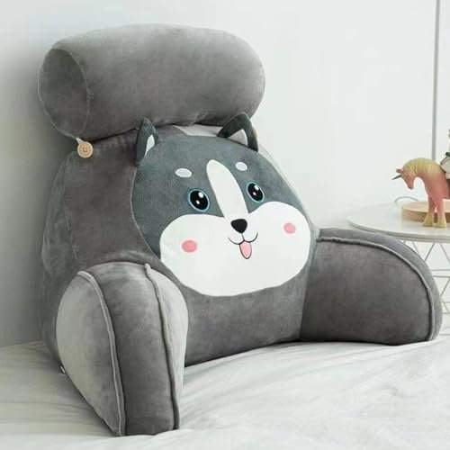 PERS Cuscino per Leggere Libri Comodino Supporto Lombare Coccole per Guardare la TV Sedia Multifunzionale e Schienale Divano Comfort Imbottitura ergonomica per Adulti Bambini(Size:65×44×25cm,Color:A)
