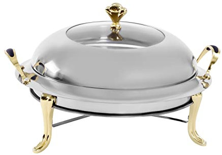 TuliperMood Catering Chafing Dish Set Chafing Dish Set Serbatoio Calore Serbatoio Caldo Buffet Set Riscaldatore 3 litri