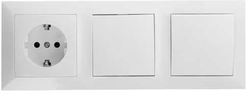 Combinación de interruptores con diversos tipos, fácil instalación y versatilidad en el control de dispositivos eléctricos en el hogar.