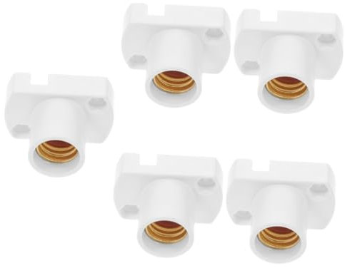 CONGARTENO 5st Lampenhalter E12-lampenfassungssockel Licht Steckdose E12 Lampenfassung E12-glühbirnenfassungen E12 Mini-glühbirnenfassung E12-fassung Austausch Der Lampenfassung Abs Weiß