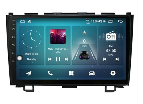 JINFOLI Autoradio Lettore multimediale 2 Din 9Android 10 Auto Radio Navigazione adatta, for CRV CR-V 2006-2011 Stereo Wifi Navi GPS Impianto audio stereo per auto(3T)