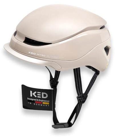 KED Mitro UE-Kollektion 25/26 Helm Für E-Bike, City & S-Pedelec | Urban Fahrradhelm Mit MIPS, BOA-Verstellsystem & 180 Grad LED-Sicherheitslicht (USB) | Farbe: Ash Matt, Größe: 52-58 (M)