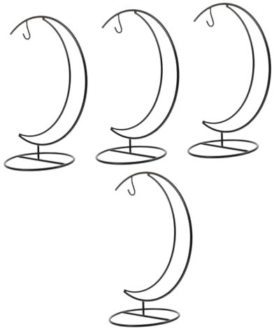 ifundom 4pièces Support De Suspension pour Pot De Fleurs Crochet pour Pot De Fleurs Support De Suspension pour Jardinière Style Micro- Intérieur Design Décoratif Forme De Lune