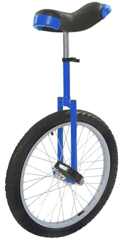 RUETERY Monociclo da 20 pollici per adulti, regolabile in altezza, 78 – 90 cm, portata fino a 75 kg, monociclo in alluminio con pneumatici profilati per allenamento di equilibrio e coordinazione
