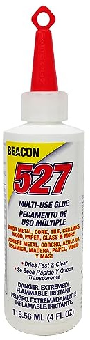 BEACON 527 Multi-Use Glue for Ceramics, China, Metal & More - Quick-Dry, Waterproof & Weatherproof Adhesive, 4-Ounce