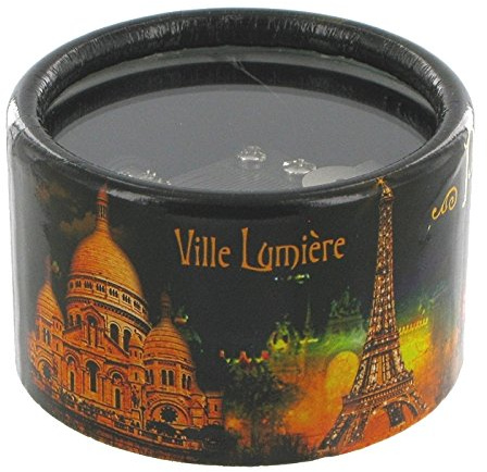 Lutèce Créations Boîte à Musique/boîte Musicale Presse-papiers en Carton décoré sur Le thème de Paris la Nuit avec mécanisme Musical à Ressort de 18 Notes: La Vie en Rose (Louiguy/Edith Piaf)