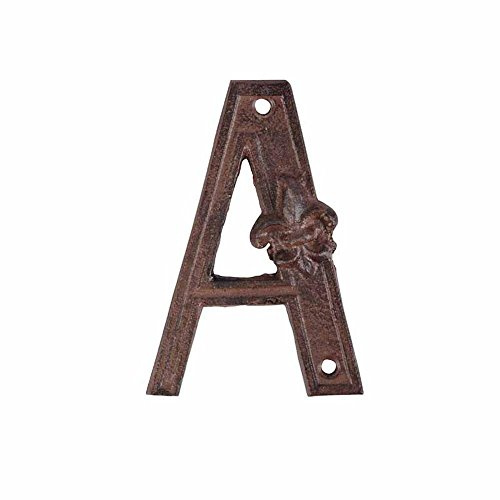 Esschert Design Número de casa A marrón oxidado, 8,4 x 1,2 x 12,2 mm, DB62-A