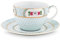 Pip Studio Blushing Birds Tasse mit Untertasse White 0,28 l
