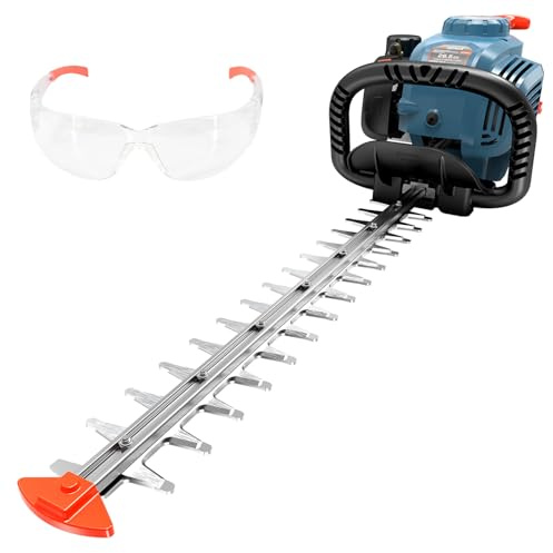 SENIX 4QL 26.5cc 4-Cycle Commercial Grade Gas Hedge Trimmer, 22 Dual-Action Blades with 1-1/8 Max Cut. Low-Vibration Garden Shears for Thick Branches, Shrubs & Hedges. Kit w/Cover & Glasses