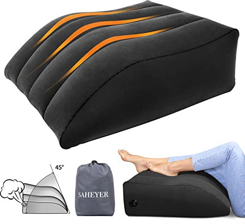 SAHEYER Venenkissen Beinhochlagerungskissen, Aufblasbare Venenkissen und Beinkissen Hochlagerung, Venenkissen für Die Beine Komfort Verbesserung der Durchblutung und Reduzierung von Schwellungen