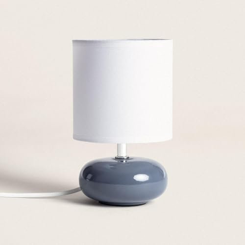 LEDKIA LIGHTING Lampada da Tavolo Ceramica Ava Azzurro Marino E14